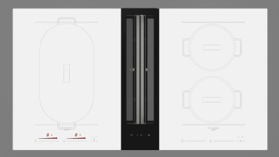 Вытяжка встраиваемая в столешницу Fulgor Milano FPHD 52 TS BK