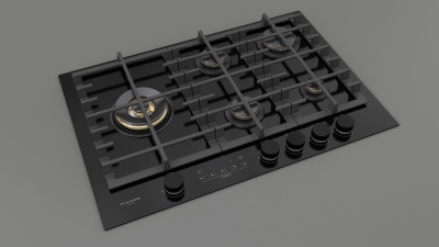 Газовая варочная панель Fulgor Milano FCLH 755 G T WK BK