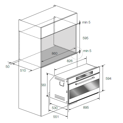 Многофункциональный духовой шкаф Fulgor Milano FCO 9613 TM 2F X