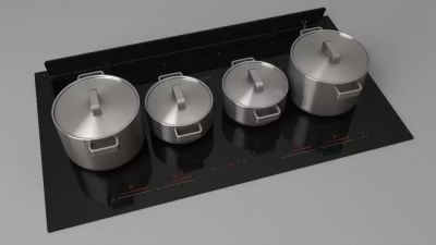 Индукционная варочная панель с вытяжкой Fulgor Milano FCLHD 9041 HID TS BK 2