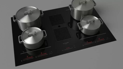 Индукционная варочная панель с вытяжкой Fulgor Milano FCLHD 8041 HID TS BK 2 Индукционная варочная панель с вытяжкой Fulgor Milano FCLHD 8041 HID TS BK 2